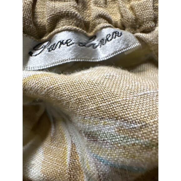 John Paul Richard Women’s L Linen Pants Tropical Print Coastal Boho Resort Y2k - Picture 7 of 9